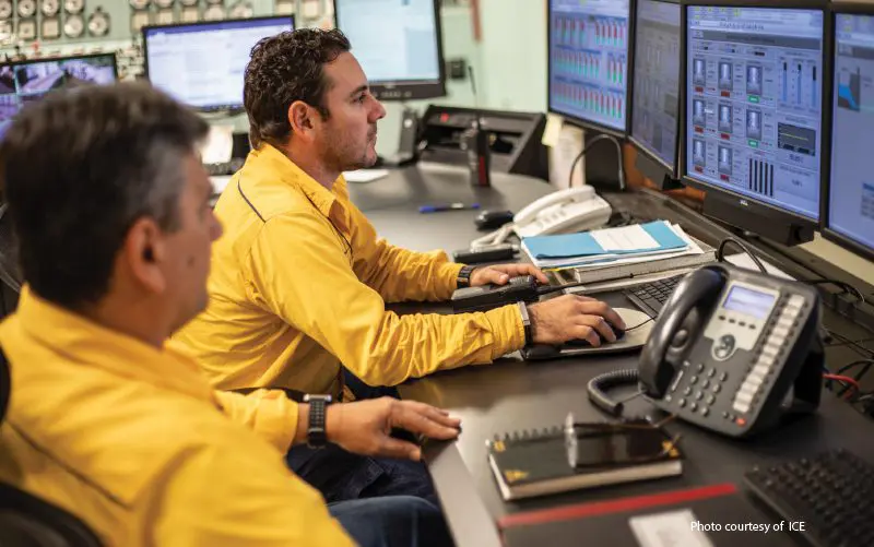 Control room at Arenal Hydroelectric Plant. Control room at Arenal Hydroelectric Plant.