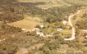 The view of the old town of Tronadora before it was relocated. The view of the old town of Tronadora before it was relocated.